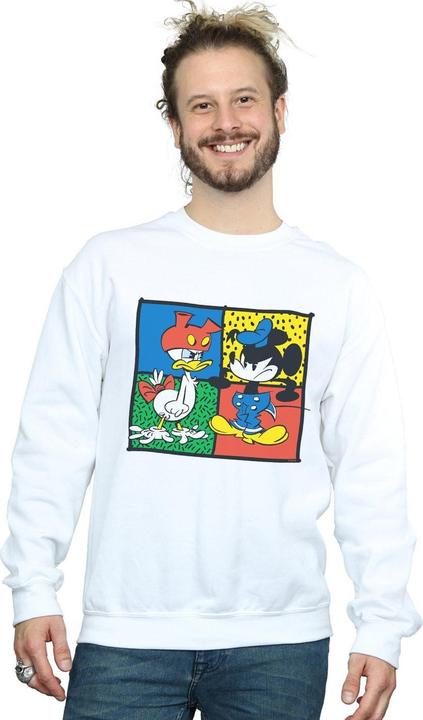 Actual product image Disney Mens Mickey Mouse Donald Clothes Swap Sweatshirt (L)