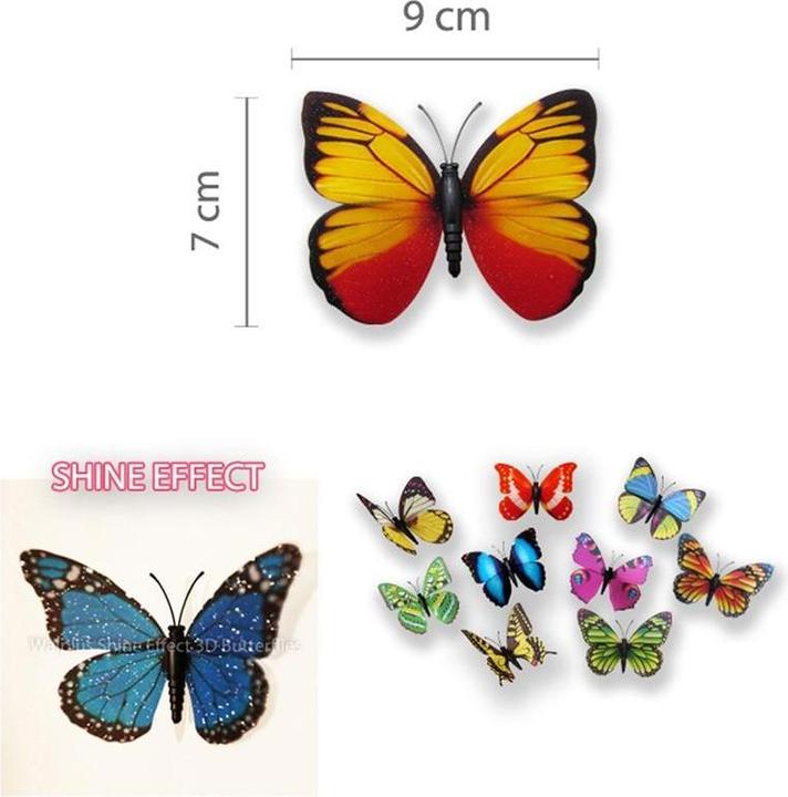 Immagine prodotto Walplus Farfalle (9 x 7 cm)