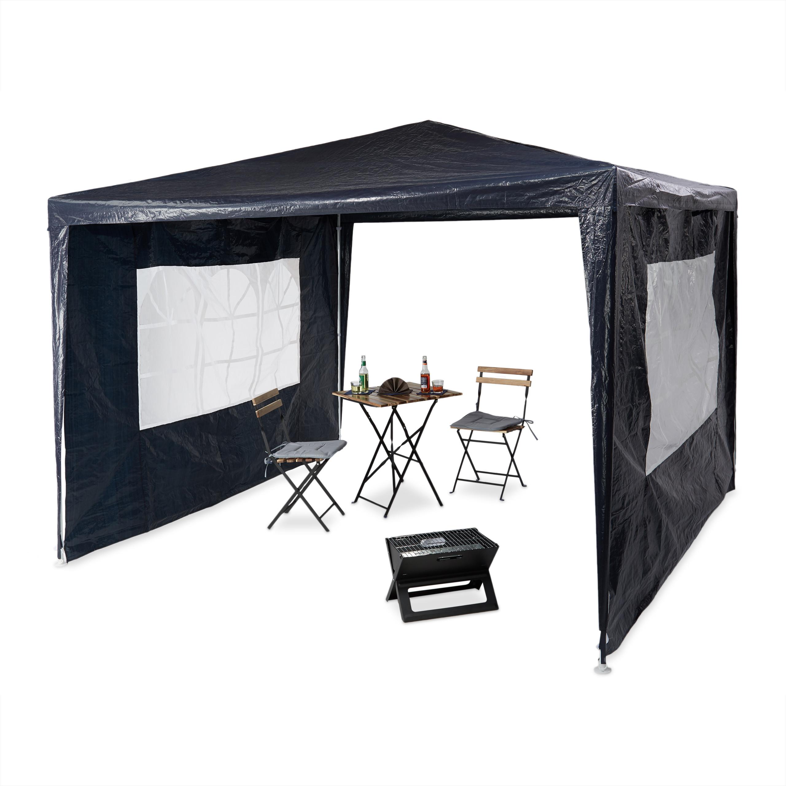 Relaxdays, Pavillon, Pavillon (300 cm, 300 cm)