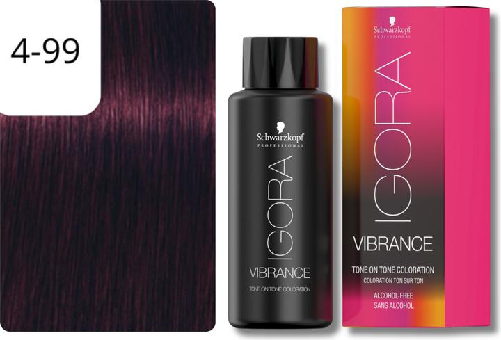 Produktbild Schwarzkopf Professional IGORA Vibrance Haartönung NEU (4-99 Medium Brown Violet Extra)