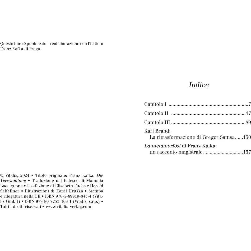 Thumbnail - Kafka:La metamorfosi (Edizione die Prag, Belletristik von Franz Kafka, Karl Brand