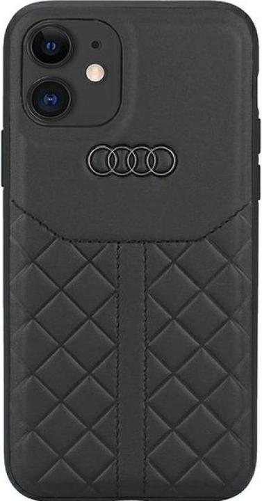 Audi Genuine Leather iPhone 11 / Xr 6.1" czarny/black hardcase AU-TPUPCIP11R-Q8/D1-BK (Apple iPhone 11, Apple iPhone XR)