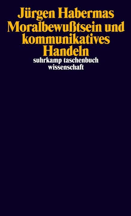 Produktbild Moralbewusstsein und kommunikatives Handeln (Deutsch, Jürgen Habermas, 1983)