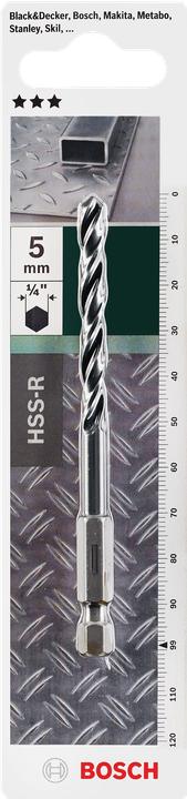 Actual product image Bosch Zubehör HSS metal twist drill 5 mm A (5 millimetres)