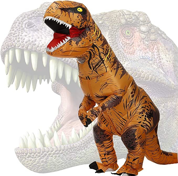 Produktbild I Am Creative Aufblasbare Dinosaurier T-Rex Verkleidung Kostüm 160-170cm (One Size)