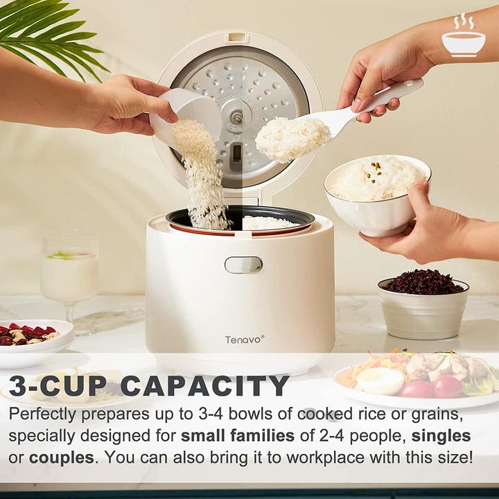 Actual product image Tenavo Mini rice cooker