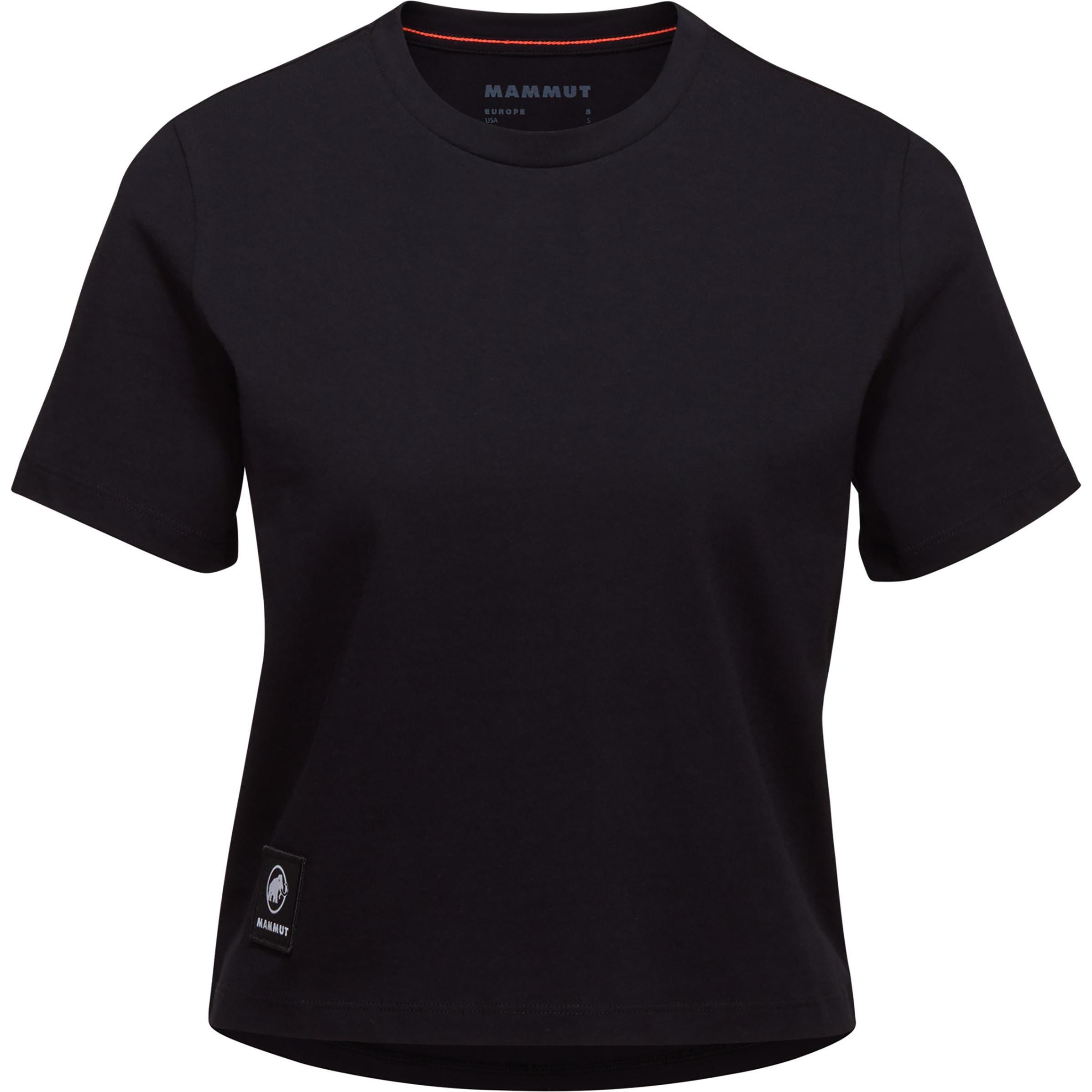 Thumbnail - Mammut, Damen, Shirt, Massone T-Shirt Cropped Women Patch, Schwarz, (XL)