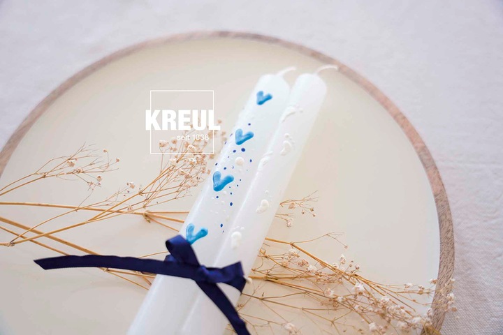 Produktbild Magni Kerzenstifte (Royalblau, Rosa, Blau-Metallic, Violett, Weiss, Gold, 6 x)