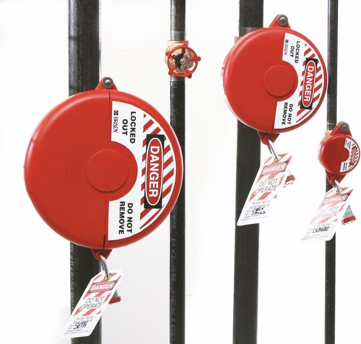 Actual product image Brady Shut-off devices for globe valves