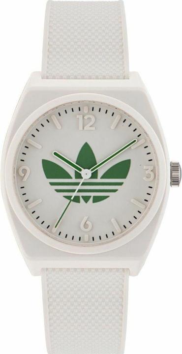 Actual product image adidas Quartz wristwatch AOST23047 White Case material=resin Bracelet material=resin (Analogue wristwatch, 38 mm)