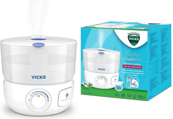 Image du produit Vicks Kaltluft Ultraschall-Luftbefeuchter VUL585E Obere Befüllung (35 m²)