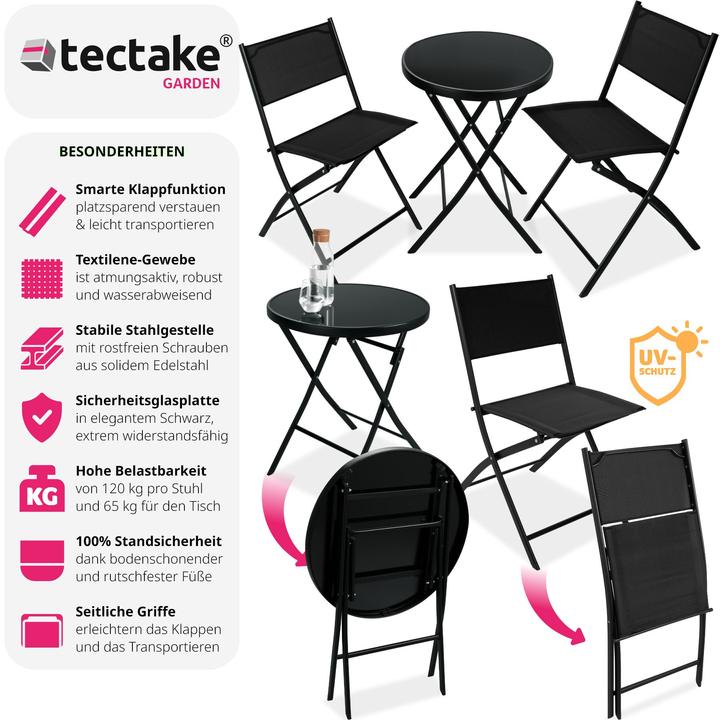 Image du produit tectake Ensemble de jardin Düsseldorf (60 cm)