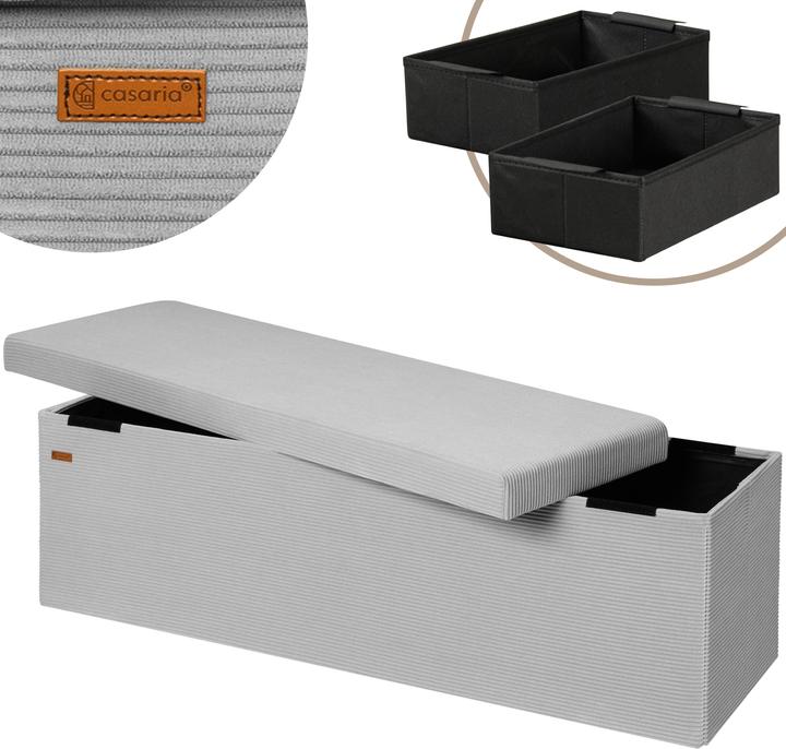 Casaria Chest of seats Cord (114 cm)