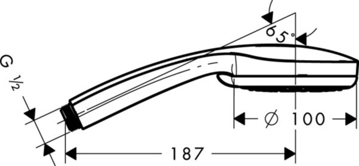 Image du produit hansgrohe Croma 100 Vario (4 Types de jets, 18 l/min)