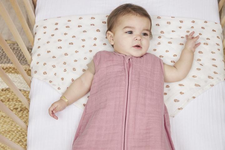 Produktbild Meyco Baby Uni spannbettlaken kinderbett - musselin - white - 60x120cm