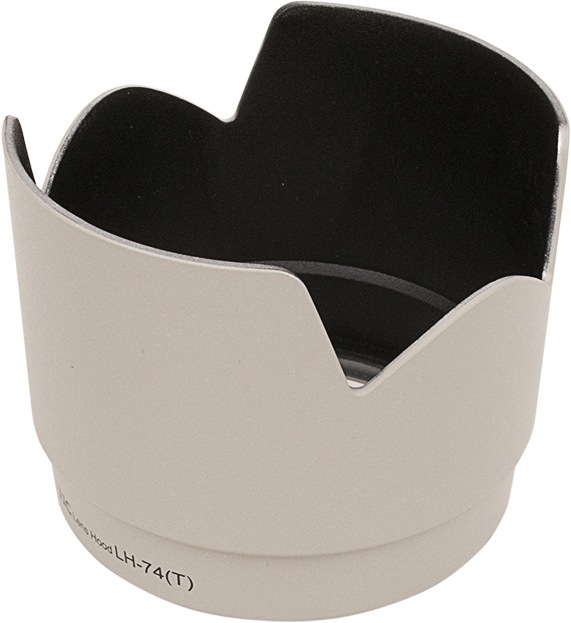 Actual product image JJC ET 74 (Tulp) Canon Zonnekap Wit