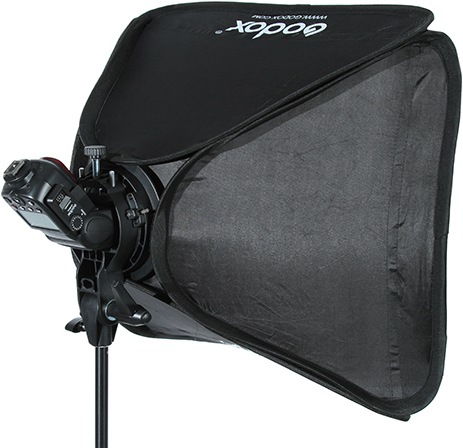 Actual product image Godox S type Bracket Bowens + Softbox 60x60cm (Adapter)