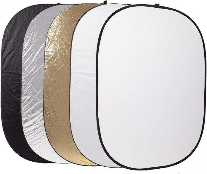 Caruba 5 in 1 Gold, Silber, Schwarz, WeiÃ, Durchsichtig 100 x 150cm (Reflektor)
