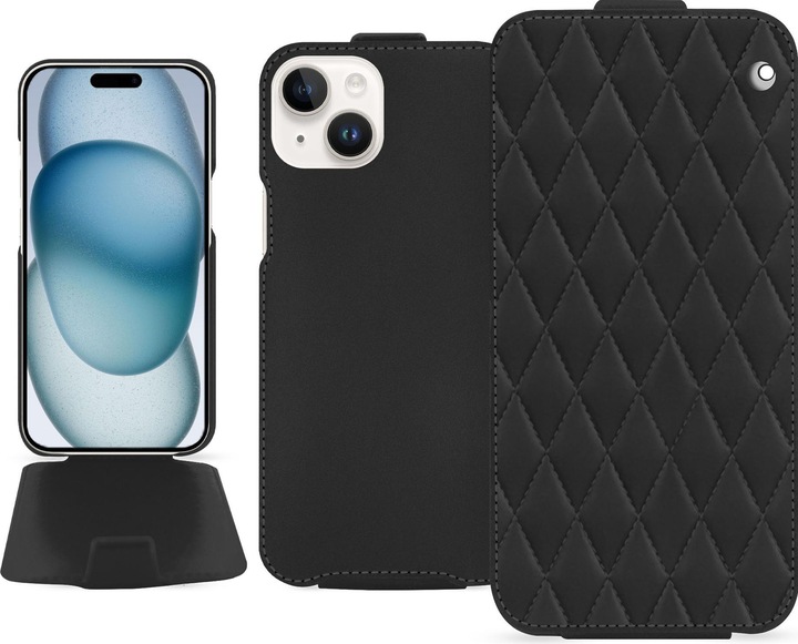 Productafbeelding Noreve Lederen omslag verticaal (Apple iPhone 15)