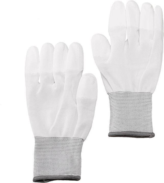 Caruba Guanti di pulizia antistatici bianchi