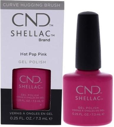 Actual product image CND Shellac - Color Coat Hot Pop Pink (Hot Pop Pink, UV gel varnish)