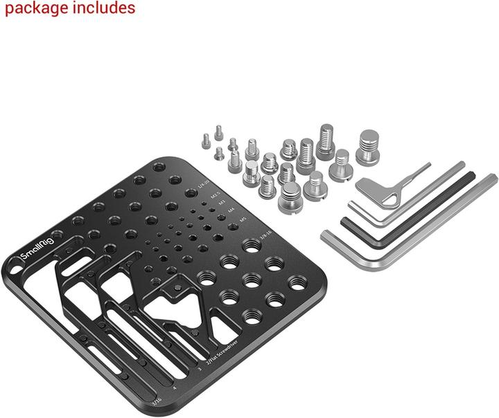Actual product image SmallRig 3184 Screw and Hex Key Storage Plate (Various video accessories)