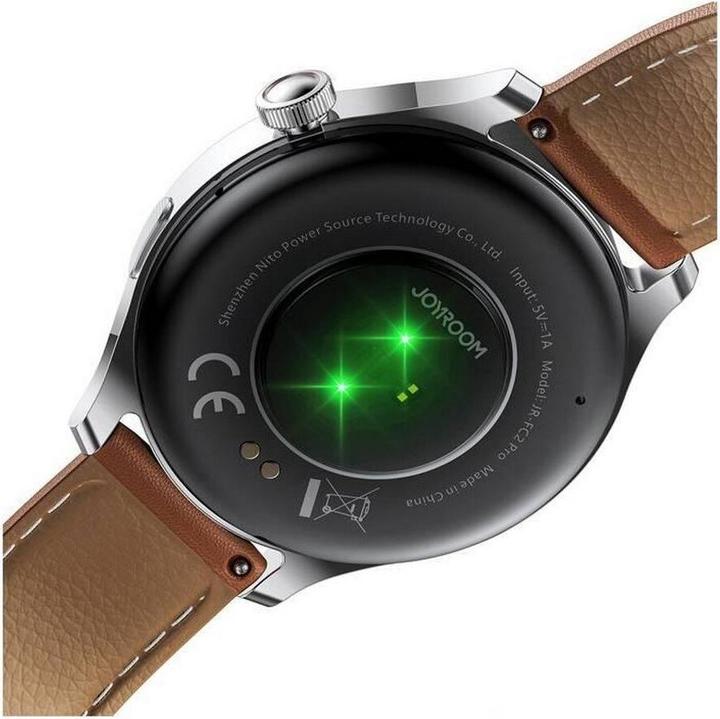 Actual product image Joyroom Classic Series JR-FC2 Pro Smart Watch (Answer/Make Call)-Moonlight Silver (48 mm)