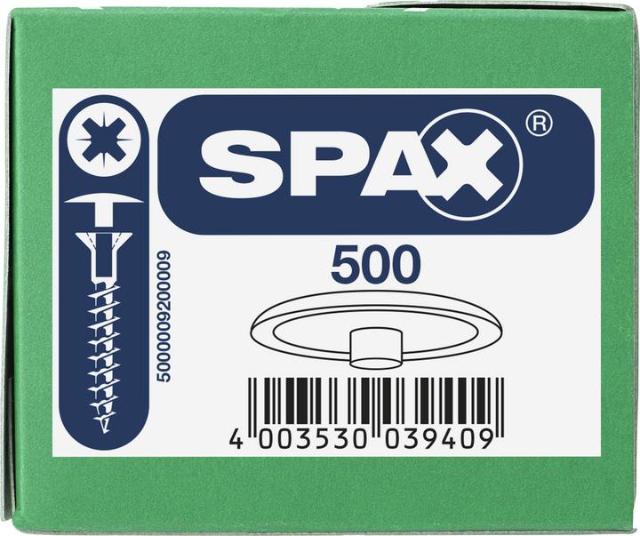 Produktbild Spax Abdeckkappen Mit Kopfbohrung Weiss