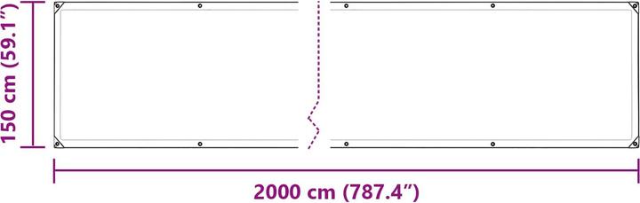 Produktbild vidaXL Planen (20 x 1.50 m)