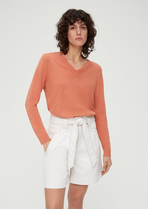 Produktbild s.Oliver Strickpullover Strickpullover mit V-Ausschnitt (44)