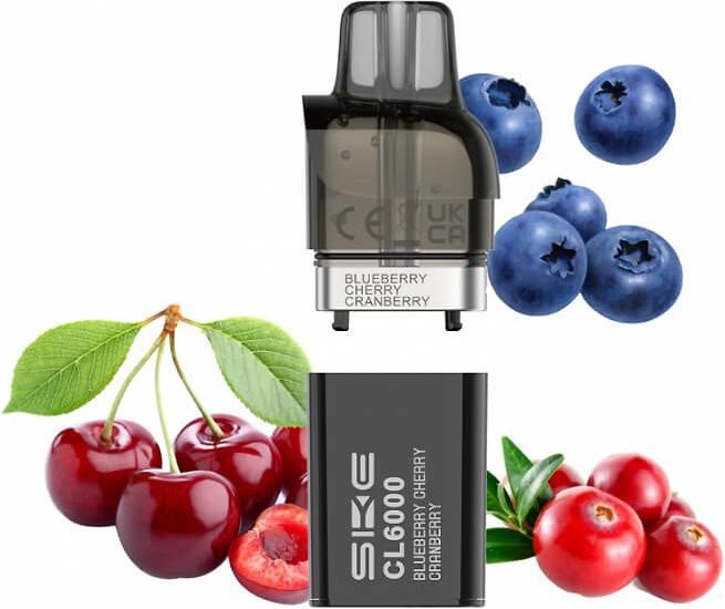 SKE Crystal CL6000 Refill Kit - Blueberry Cherry Cranberry (Cranberry, Kirsche)