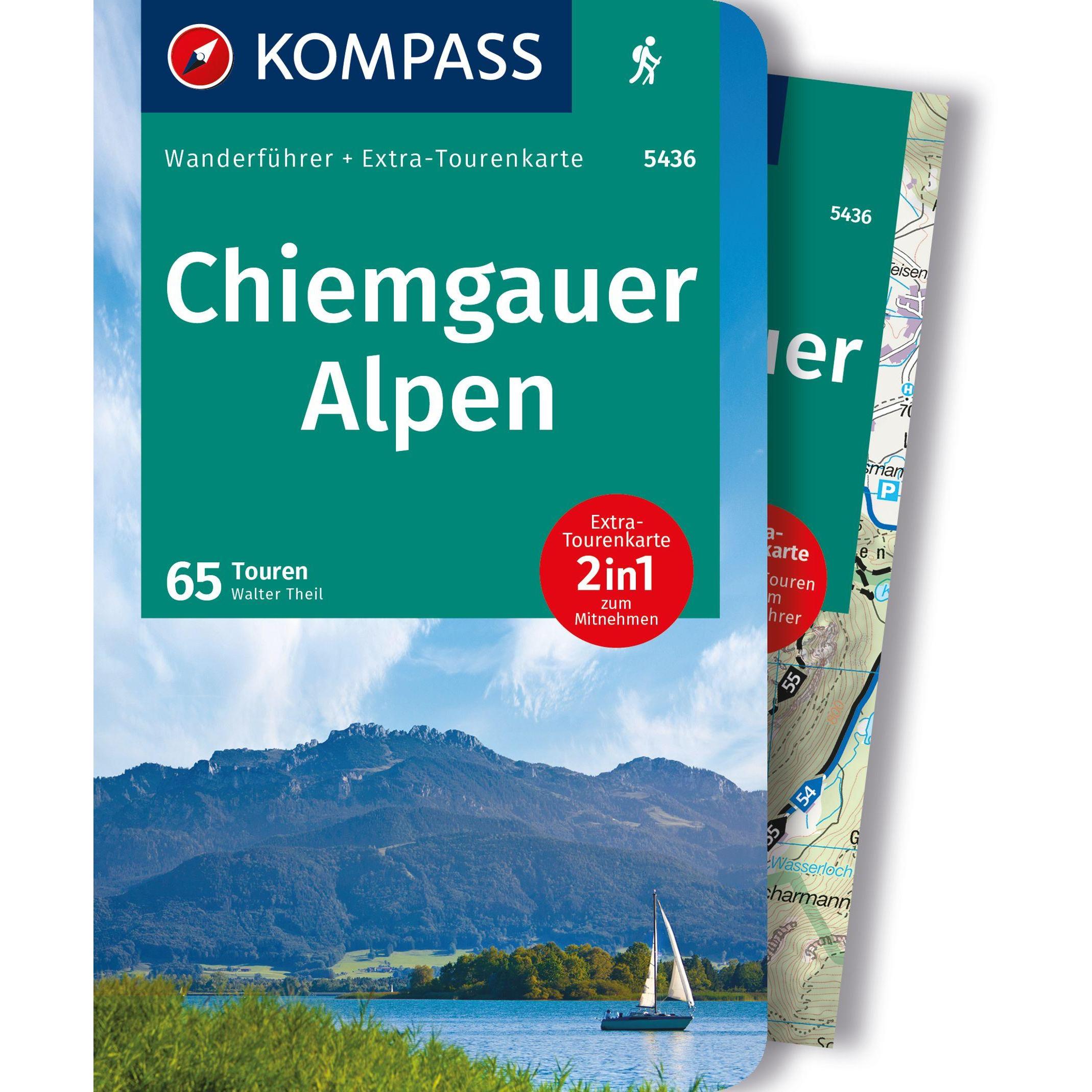Wanderführer Chiemgauer Alpen, 65 Touren, Landkarte