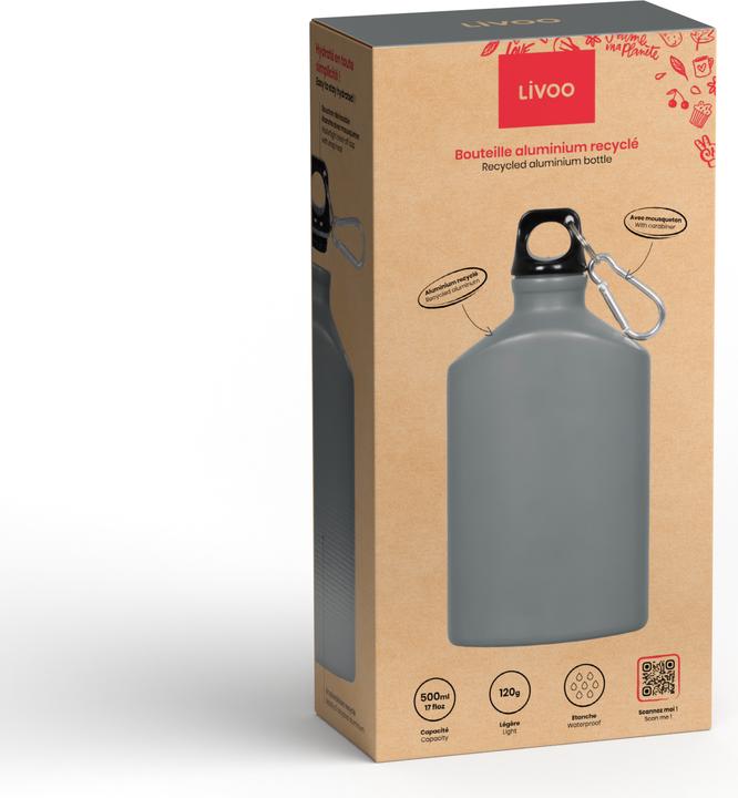 Produktbild Livoo Recycelte Aluminiumflasche 500 ml (0.50 l)