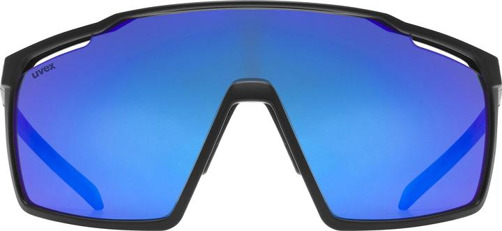 Actual product image Uvex Mtn Perform (black-blue matt, mirror blue (S2))