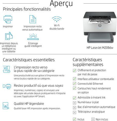 Produktbild HP LaserJet M209dw (Laser, Schwarz-Weiss)