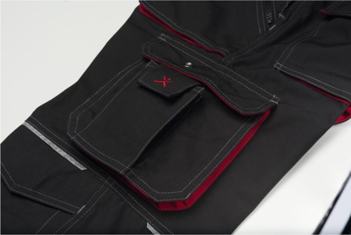 Produktbild Planam Latzhose anthrazit/rot 64 90 (90)