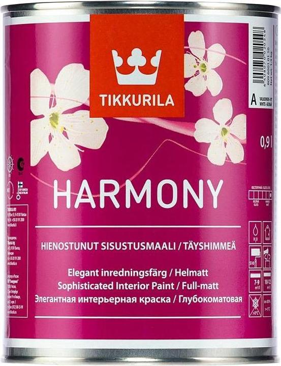 Image du produit Tikkurila Paint Acrylic Harmony 0,9l Satin Matt (900 ml)
