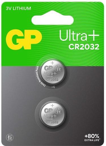 Actual product image GP Batteries Knopfzelle CR2032, 3V,2Stk. Lithium, 2-er Blister, DL2032 (2 pcs., CR2032, 220 mAh)