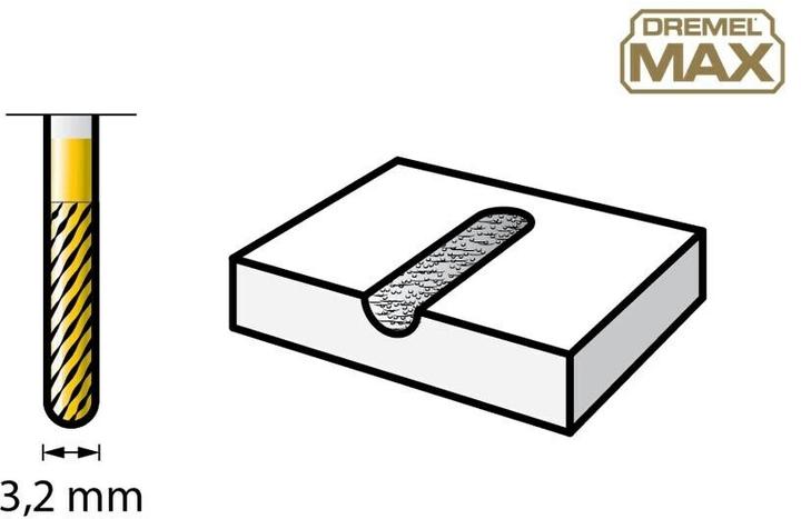 Actual product image Dremel Tungsten carbide cutter Ø 3.2mm (1 piece)