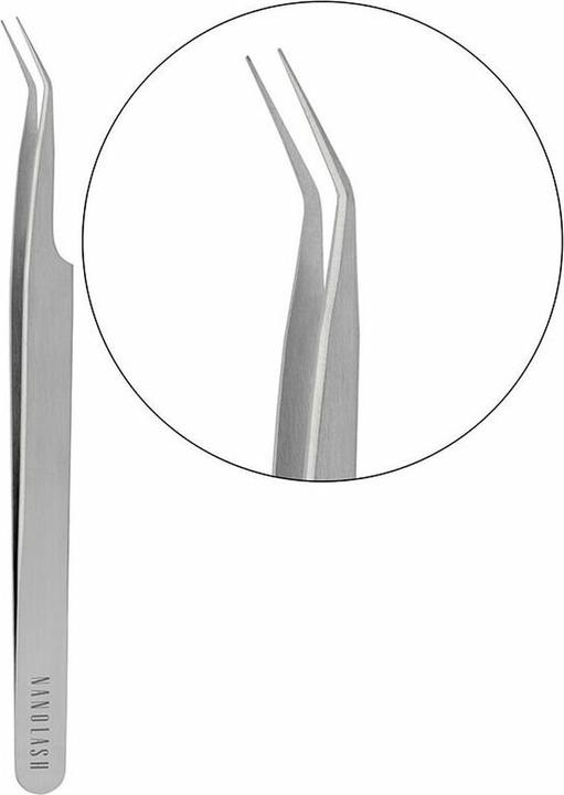 Nanolash Wimpernpinzette Gebogene Professionelle Verlängerung Falsch (Künstliche Wimpern)