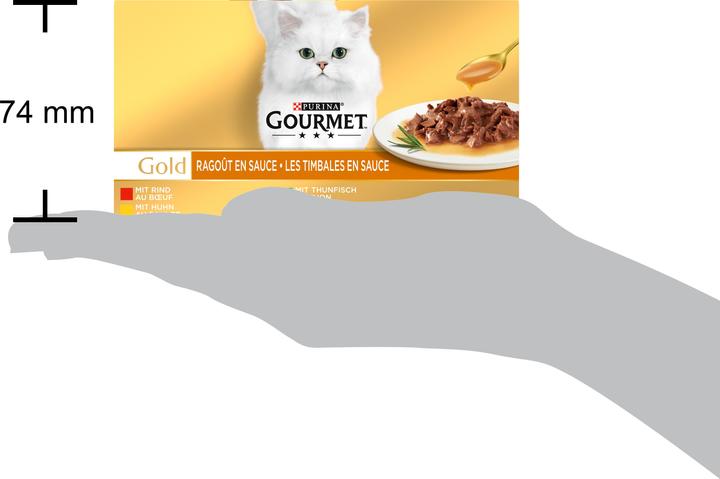 Actual product image Gourmet Gold Sauce Delight Chicken 4x85g (Adult, 4 pcs., 340 g)