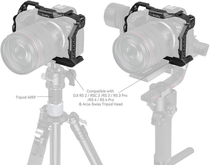Actual product image SmallRig HawkLock Quick Release Cage for Canon EOS R6 Mark II 4159B (Cage)