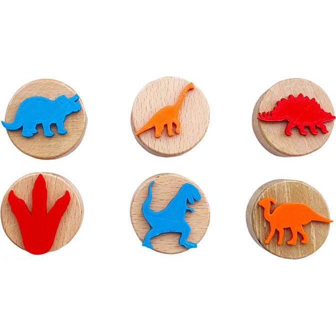 ChildGen Naturholzstempel Dinosaurier-Set (59172164)