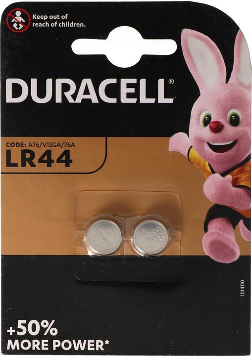 Produktbild Duracell - 1.5 V ALKALI-MANGAN-KNOPFZELLE - LR44 - 2 St. (2 Stk., LR44, 105 mAh)