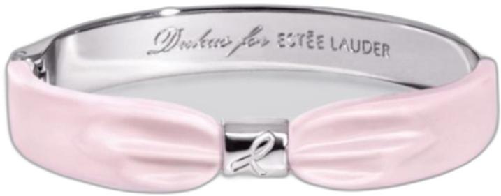 Actual product image Estée Lauder Pink Ribbon For Breast Cancer Awareness Campaign (18 cm, Base metal)