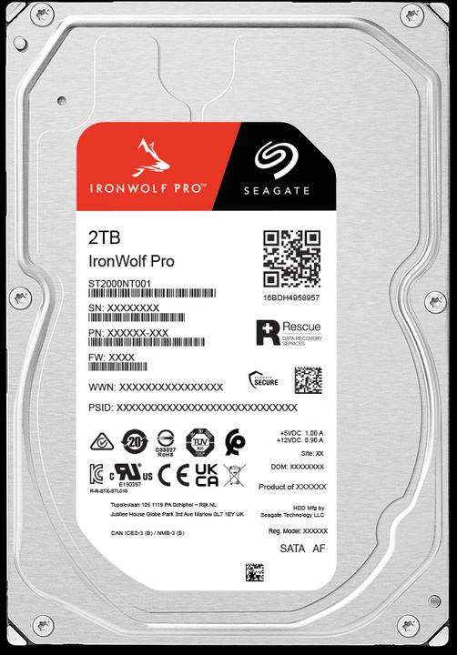 Produktbild Seagate IronWolf Pro High WRL (2 TB, 3.5", CMR)