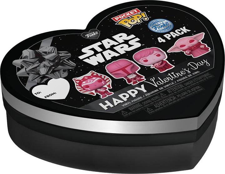 Produktbild Funko Star Wars Valentines Pocket POP! Vinyl Figuren 4er-Pack 4 cm