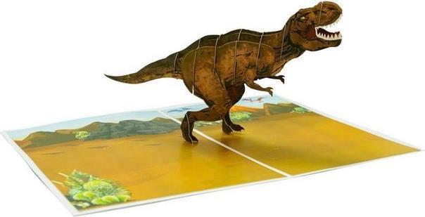 Produktbild MU Classic 3D Pop-Up Grusskarte T-Rex (1 Stk.)