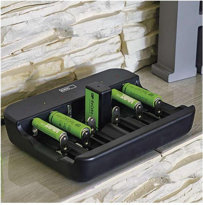 Produktbild Emos Akku-Ladegerät BCN-60U (1 Stk., C, D, AA, AAA, Ladegerät inkl. Akku)