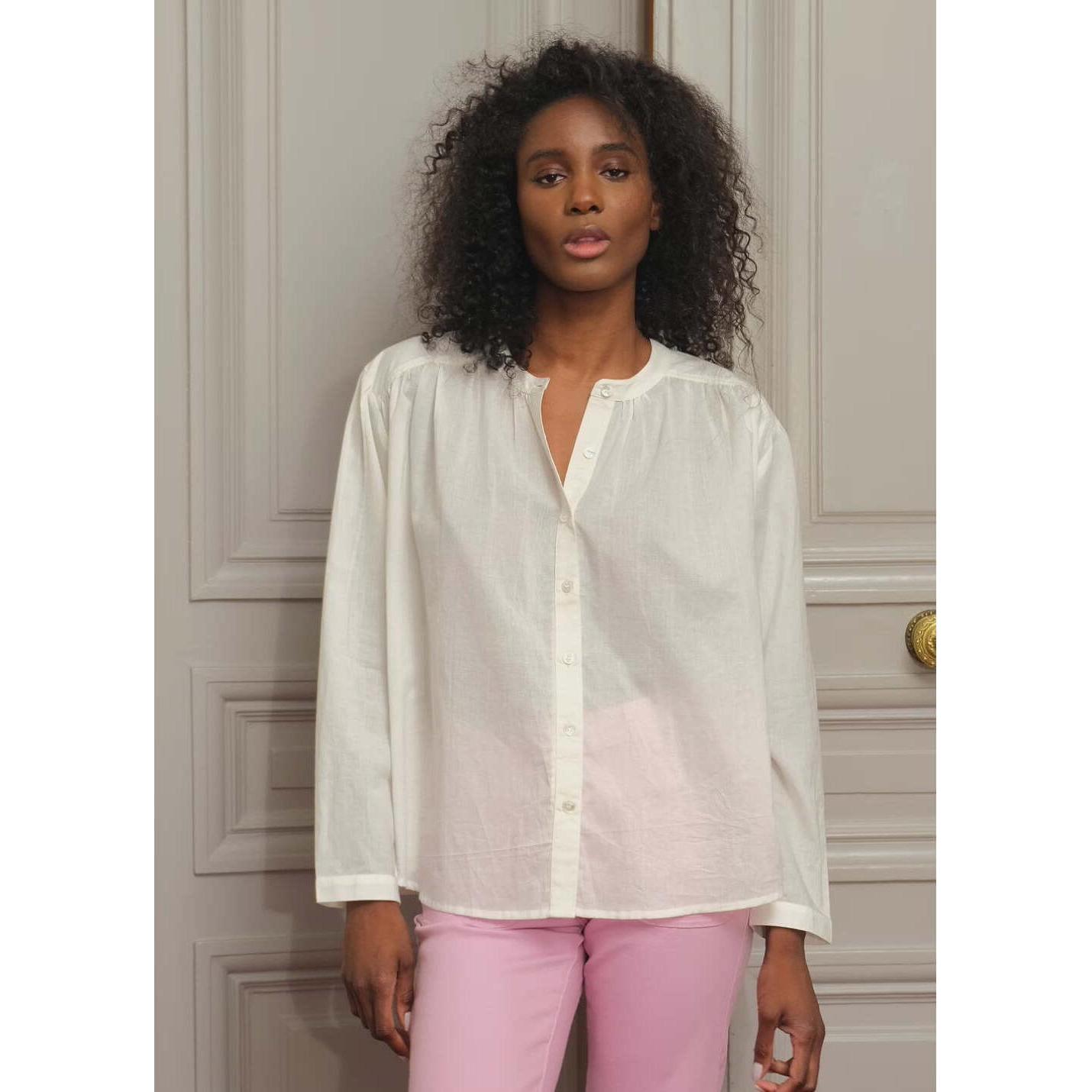 Thumbnail - La Petite Étoile, Damen, Bluse, damenbluse bolia, Weiss, (38)